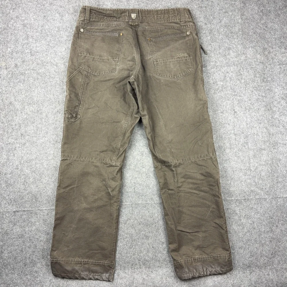 KUHL Pants Mens 38x32 Brown Crag Series Rebel Hiking Workwear Outdoor Gorpcore